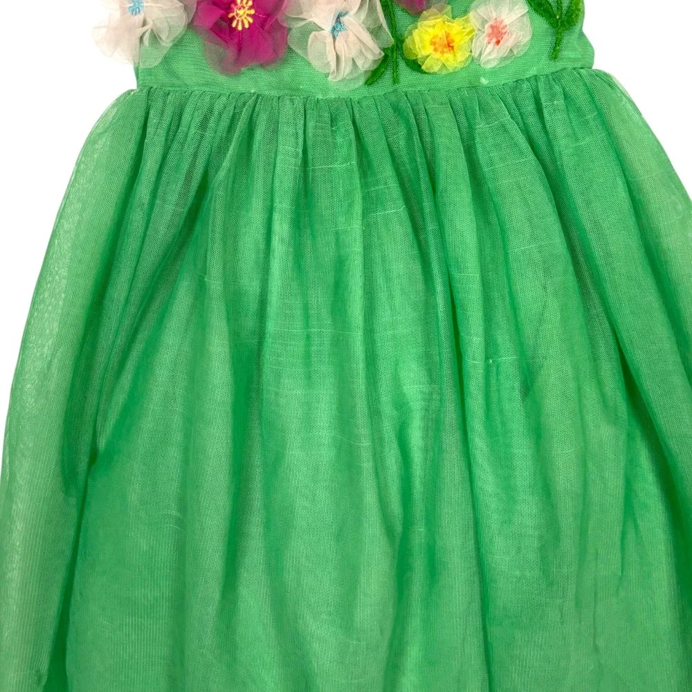 Mini Boden Girls Embellished Floral Applique Tulle Dress Size 6-7Y Party Fairy - Picture 4 of 9